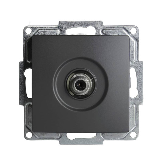 Gunsan Visage Sat Steckdose TV Antennendose F Stecker Dunkelsilber