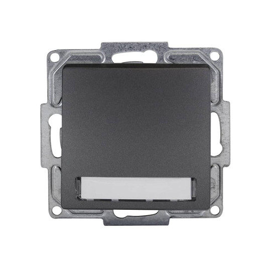 Gunsan Visage Klingeltaster Namensschild und Beleuchtung Dunkelsilber