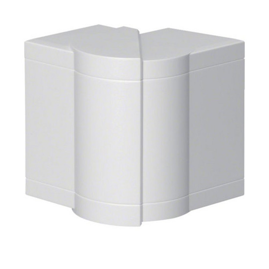 Hager BR651003H9016 Außeneck einstellbar zu BR/H/N/A/S 68x100mm Oberteil 80mm hfr verkehrsweiß