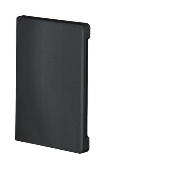 Hager BR6510069011 Endstück schnittkasch. zu BR/H/N/A 68x100mm Oberteil 80mm hfr in graphitschwarz