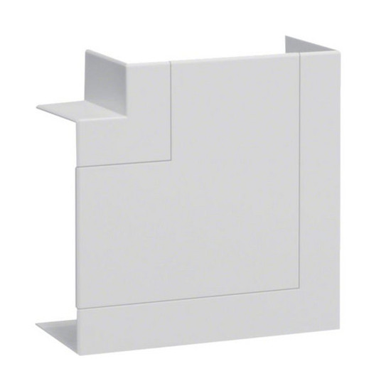 Hager BR651305H9016 Flachwinkel schnittkaschierend zu BR/H/N/A/S 68x130mm OT 80mm hfr vweiß