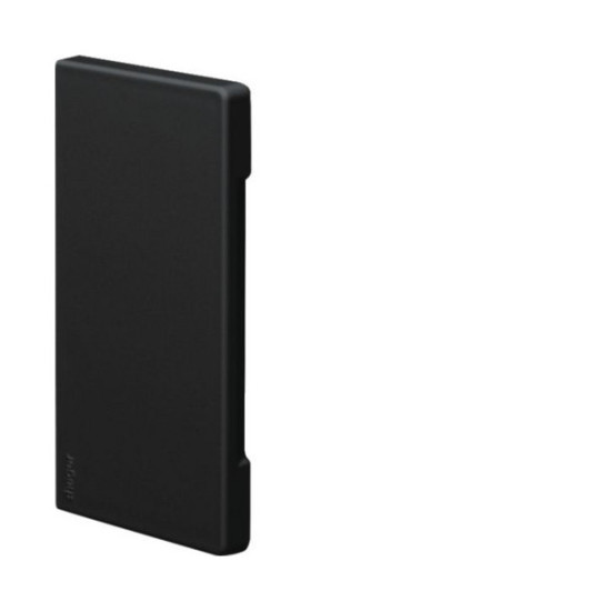 Hager BR6513069011 Endstück schnittkasch. zu BR/H/N/A 68x130mm Oberteil 80mm hfr in graphitschwarz