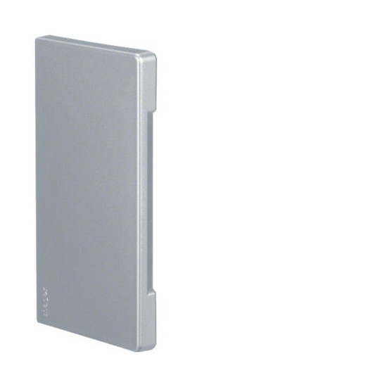 Hager BR651306LAN Endstück schnittkaschierend zu BR/H/N/A 68x130mm Oberteil 80mm hfr lackiert alu