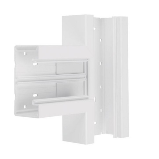 Hager BR6513089016 T-Stück aus Grundprofil zu BR 68x130mm Oberteil 80mm in verkehrsweiß