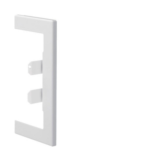 Hager BR65130W9016 Wandanschlussblende zu BR/H/N/A/S 68x130mm OT 80mm aus Stahlblech verkehrsweiß