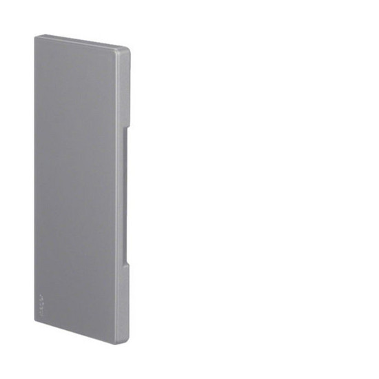 Hager BR6517067035 Endstück schnittkaschierend zu BR/H/N/A 68x170mm Oberteil 80mm hfr in lichtgrau