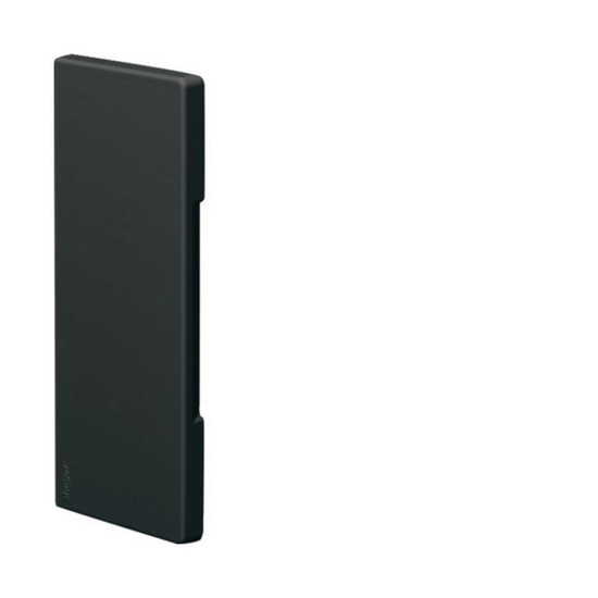 Hager BR6517069011 Endstück schnittkasch. zu BR/H/N/A 68x170mm Oberteil 80mm hfr in graphitschwarz