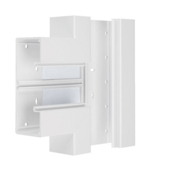 Hager BR6517089016 T-Stück aus Grundprofil zu BR 68x170mm Oberteil 80mm in verkehrsweiß