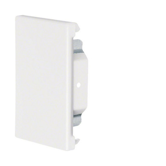 Hager BRS6510069016 Endstück schnittkaschierend zu BRS 68x100mm Oberteil 80mm Stahlblech vweiß