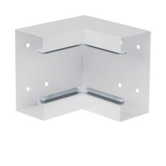 Hager BRS6513049016 Inneneck aus Grundprofil zu BRS 68x130mm Oberteil 80mm Stahlblech verkehrsweiß