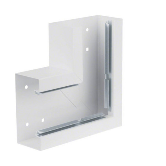 Hager BRS6513059016 Flachwinkel aus Grundprofil BRS 68x130mm Oberteil 80mm Stahlblech verkehrsweiß