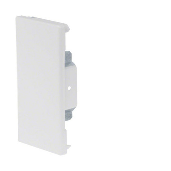 Hager BRS6513069016 Endstück schnittkaschierend zu BRS 68x130mm Oberteil 80mm Stahlblech vweiß