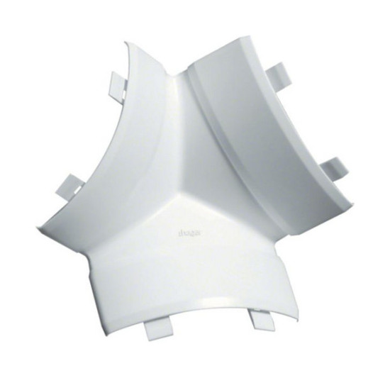 Hager EK4004089016 T-Stück schnittkaschierend zu Eckkanal EK 40x40mm verkehrsweiß
