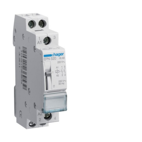 Hager EPN520 Fernschalter 2 Schließer 230V AC 110V DC 16A 1PLE