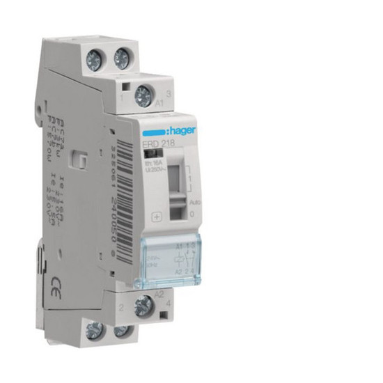 Hager ERD218 Installationsrelais 16A 1S  1Ö 24V