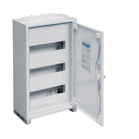 Hager FWB31S Feldvert. AP, univers, IP44, SKII, 36PLE, H:500xB:300xT:161mm, QuickConnect
