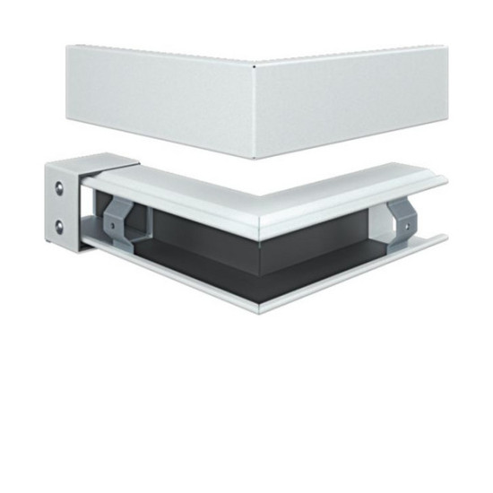 Hager FWKP6006039016 Außeneck FWK-Plus 60x60 mm weiß pulverbeschichtet