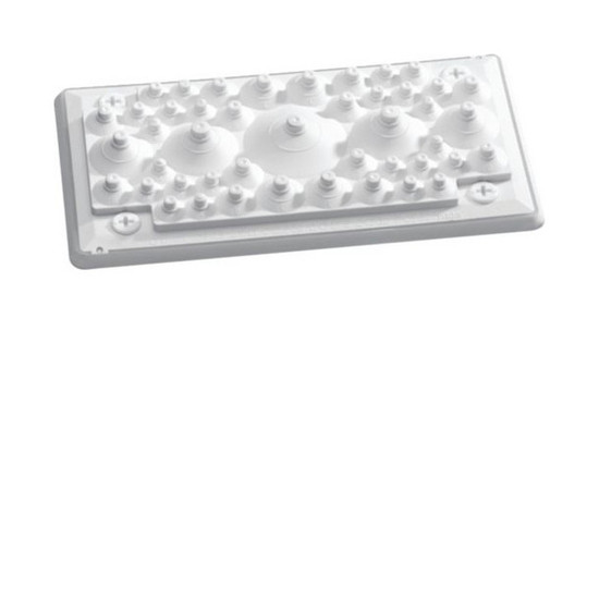 Hager FZ402 Leitungseinführung, univers, IP55, flexibel, mit Noppen zum ausreißen