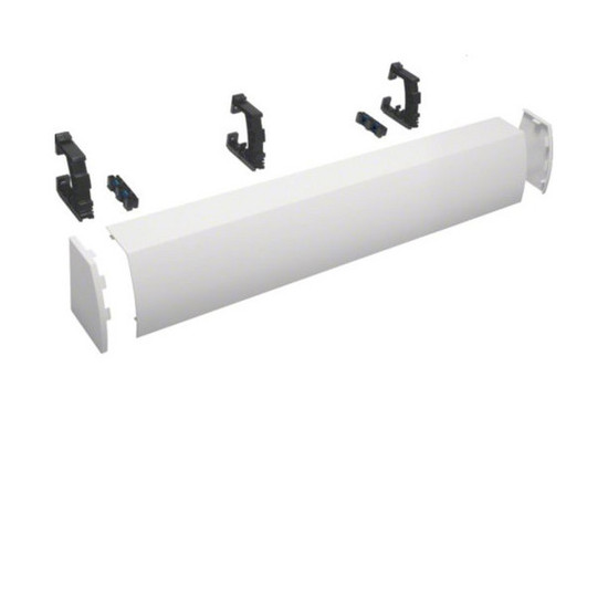 Hager FZ444N Kabelrangierkanal, 4-feldig, aufsteckbar, H x B x T176 x 1050 x 135mm, RAL9010