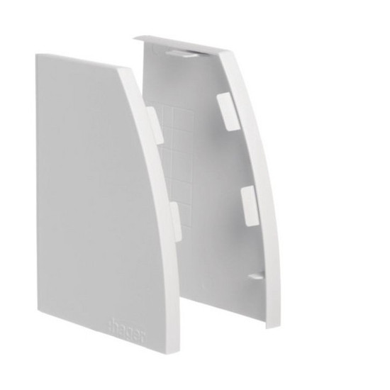 Hager FZ44N Endplatten-Set, rechts/links, für Kabelrangierkanal FZ441N-FZ445N, QS-System