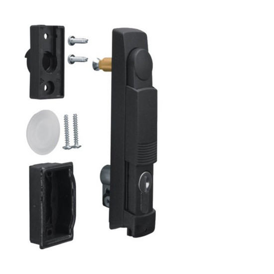 Hager FZ518N Schließung, univers, Schwenkhebel mit Schließ-Nr. E455 mit 2 Schlüsseln, IP44/54