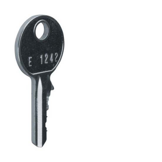 Hager FZ596 Ersatzschlüssel, univers, für Schließung FZ597N, Schließ-Nr. 1242E
