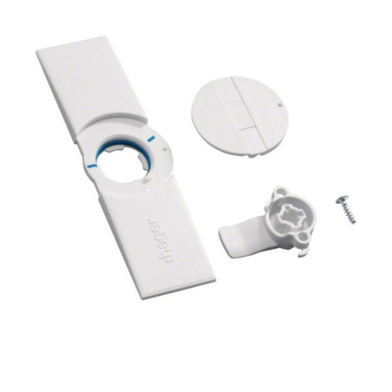 Hager FZ598N Türschild mit Klappgriff, univers, für Schrank IP44