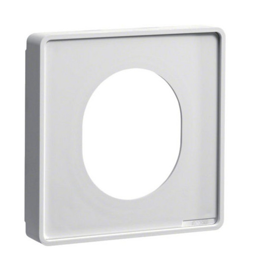 Hager G33749016 Blende CEE-Steckdose schnittkaschierend halogenfrei Oberteil 80mm verkehrsweiß