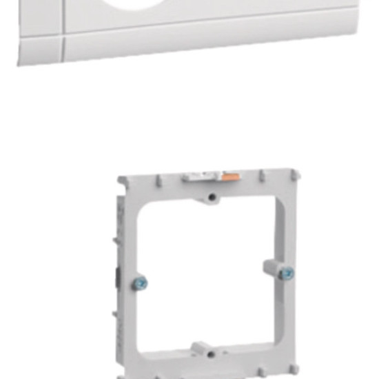 Hager GAPSET1 SET 1 Arbeitsplatz mit 3 StdUSB-Charger 15W 2xRJ45 Cat.6A Frontrastend vw