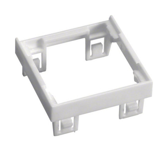 Hager GBVDMR45 Adapterrahmen 45x45mm aus Polyamid weiß für 1 Montageplatte Datentechnik