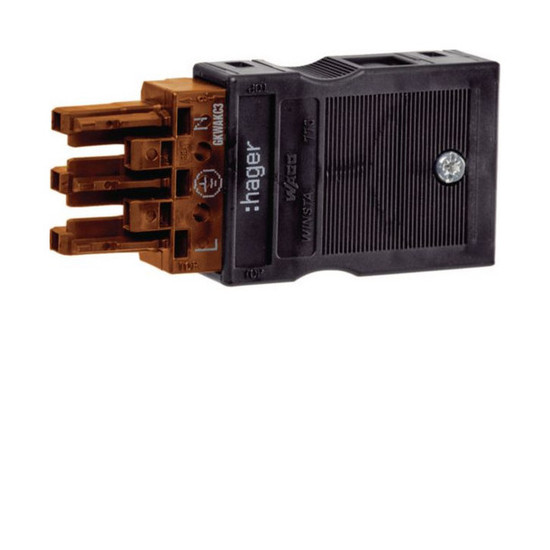 Hager GKWAKC3 Eingangsbuchse Wago Winsta, Code S, 3polig