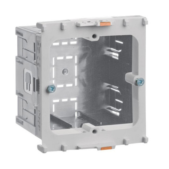 Hager GLT4001 Geräteeinbaudose 1-f. Energie f. BR Frontrastend f. tehalit Rahmenblende modular