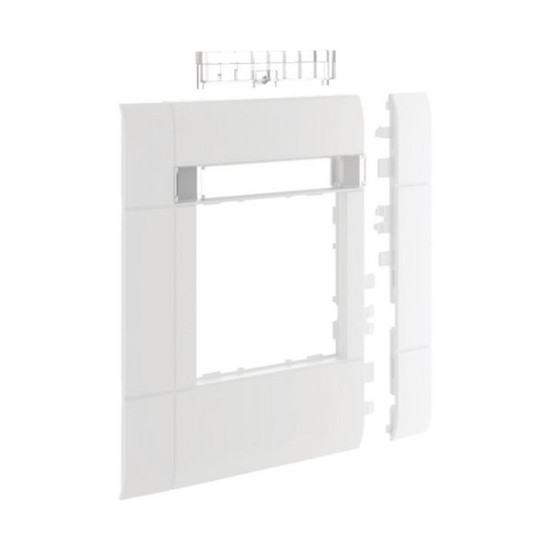 Hager GR1202A9016 Rahmenblende 55 modular BRH/A/S OT 120 hfr mit Beschriftungsfeld verkehrsweiß