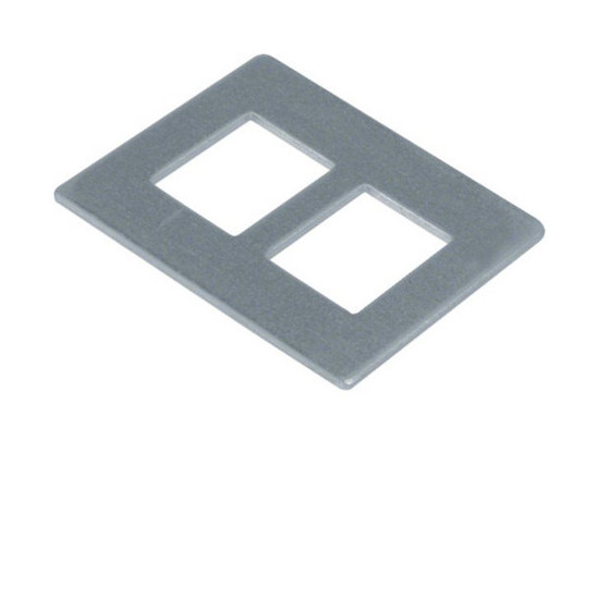 Hager GTVDM012 Montageplatte f. Geräteträger GTVD200/300 Datenmodul 2-fach RJ 45 19,3 x 14,8