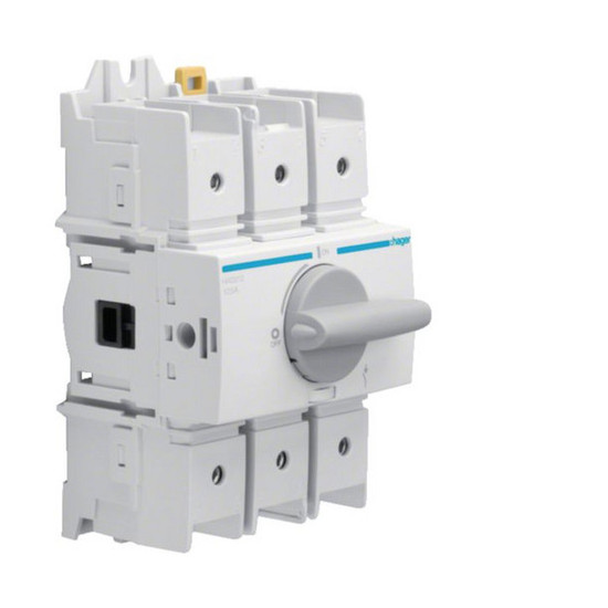 Hager HAD312 Lasttrennschalter 3polig 125A für Hutschiene oder Montageplatte