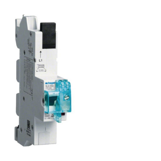 Hager HTS163E SLS-Schalter 1 polig E-Charakteristik 63A für Sammelschiene QuickConnect