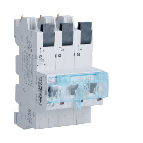 Hager HTS335C SLS Schalter 3 polig Cs-Charakteristik 35A für Sammelschiene QuickConnect