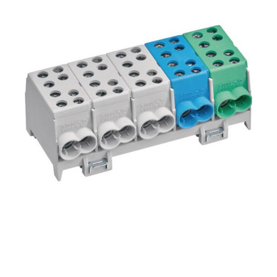Hager KH45A Hauptleitungsabzweigklemme 5polig, 2x35mm²-2x25mm² je Pol, IP20, 3x L, 1xPE, 1xN