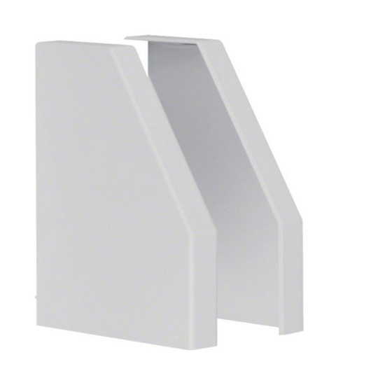 Hager L22397035 Endstück Paar schnittkaschierend zu Rangierkanal RK 190x150mm lichtgrau