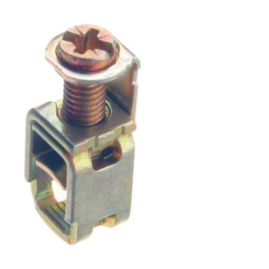 Hager L4187CHRO Erdungsklemme für Leitungen bis 10mm² aus Stahl chromatiert