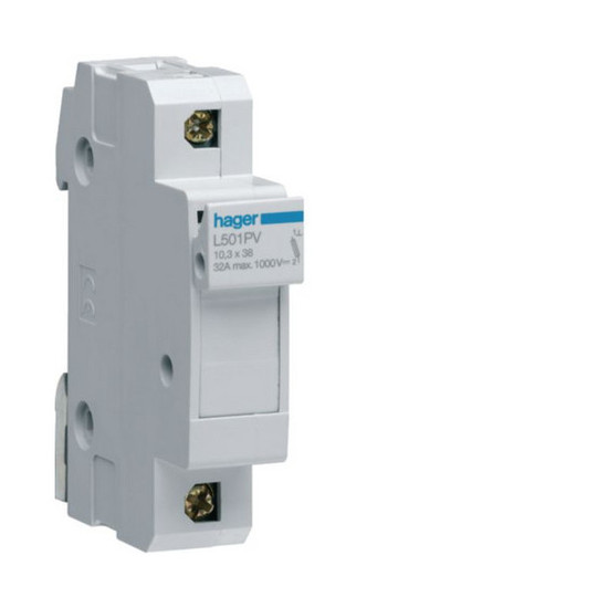 Hager L501PV DC-Sicherungstrennschalter, 1polig, 1000V, L38