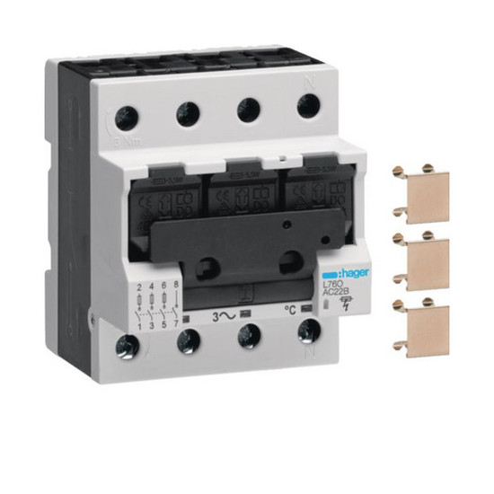 Hager L76O Lasttrennschalter für Sicherungen D02 63A 3poligN