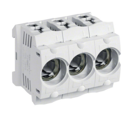 Hager LD047 Kunststoff-Sicherungssockel D01 E14 16A 3polig Hutschiene Rahmenklemme Abdeckung