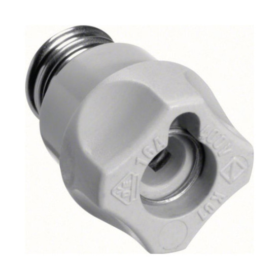 Hager LE14SI Schraubkappe D01 E14 aus Kunststoff mit Prüfloch Typ K01