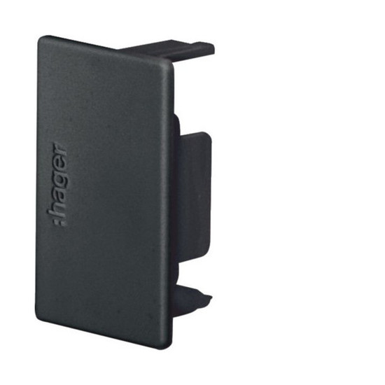 Hager LF3004569011 Endstück halogenfrei zu Leitungsführungskanal LF 30x45mm graphitschwarz