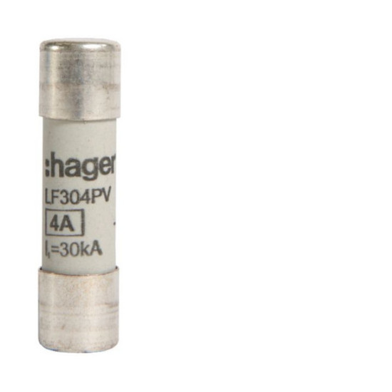 Hager LF304PV Sicherungseinsatz für Photovoltaikanwendungen 10x38mm 1000V DC 4A