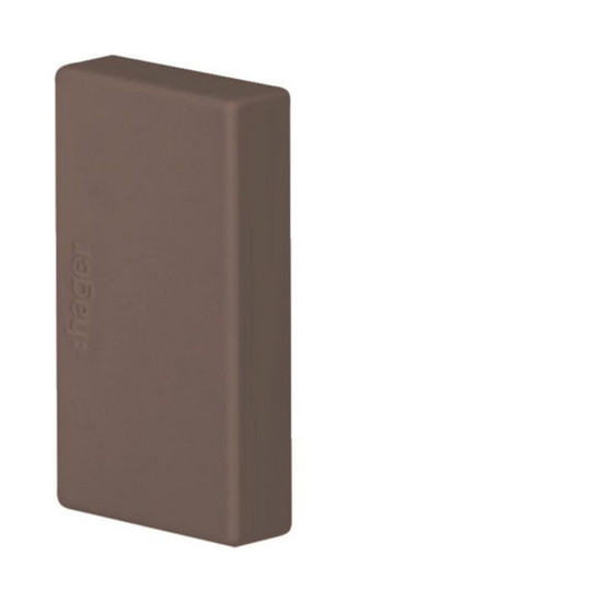 Hager LFF2003568014 Endstück schnittkaschierend halogenfrei zu LF/LFF 20x33mm braun
