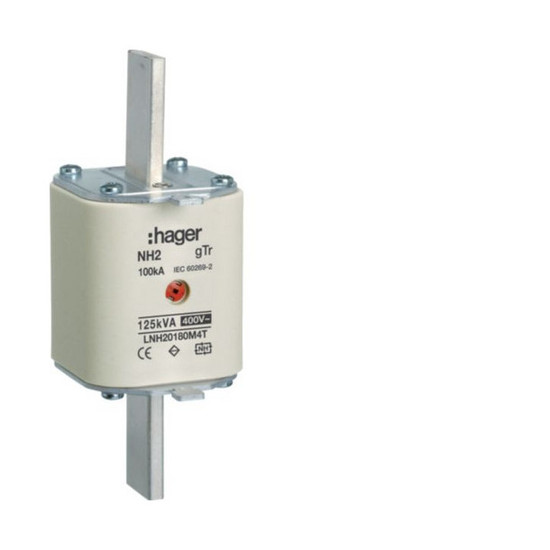 Hager LNH20180M4T NH-Sicherungseinsatz NH2 gTr 400V 180A Mittenmelder Grifflasche spannungsführend