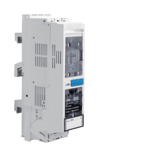 Hager LT0057 Sicherungslasttrennschalter LT NH000/60mm 100A, Rahmenklemme 50mm², Abgang oben