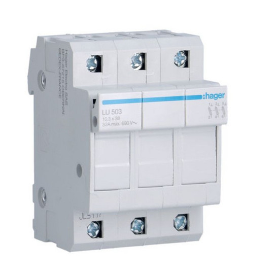 Hager LU503 Sicherungselement 3P UL 690V L38 3PLE